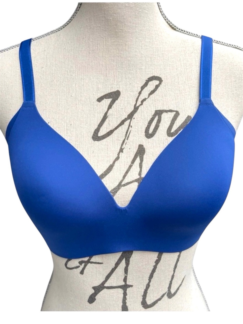 Knix Royal Blue WingWoman Countour Wireless Bra (Size 2)